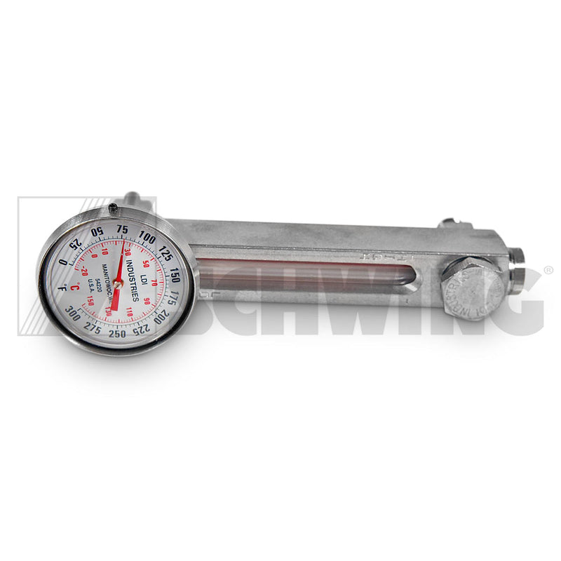 Inst - Oil Lvl Indicator With Thermomete | Weight: 2 lbs | Dimensions: 58 X 90 X 180MM | Brand: SCHWING