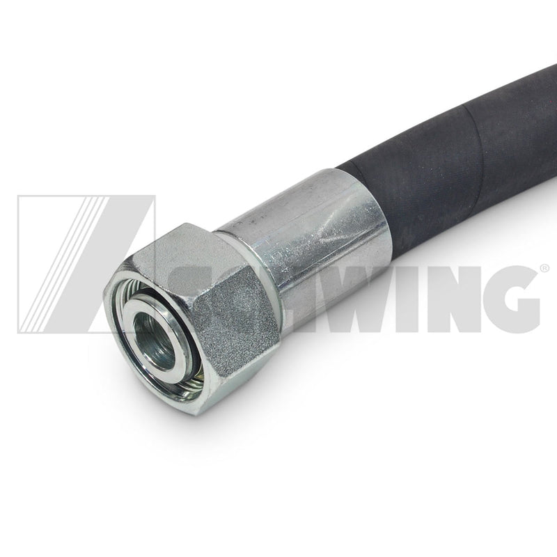 Hose - Hyd, Dn 25/4 X 1000 - 350 Bar | Weight: 8 lbs | Dimensions: 1055 X 58 X 58 MM | Brand: SCHWING