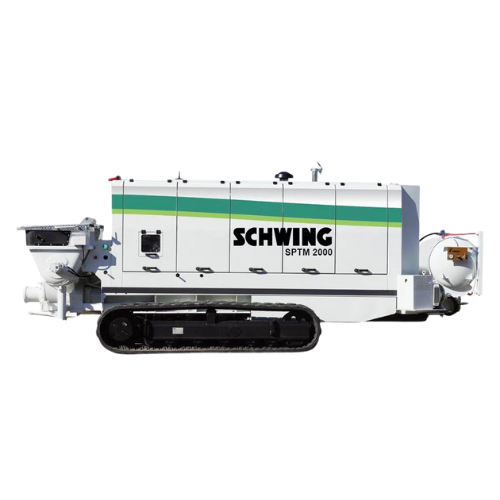 Side profile showcasing the 150-gallon water tank and hydraulic water pump