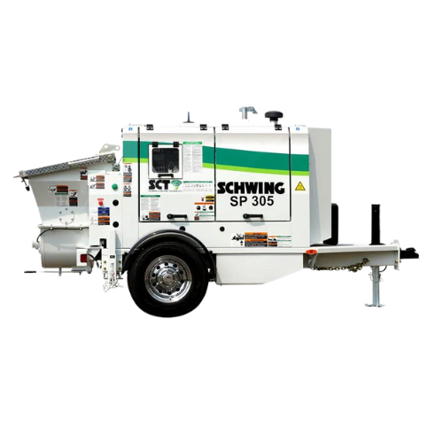 Schwing SP 305 Trailer-Mounted Concrete Pump | Tier 4 Final Engine
